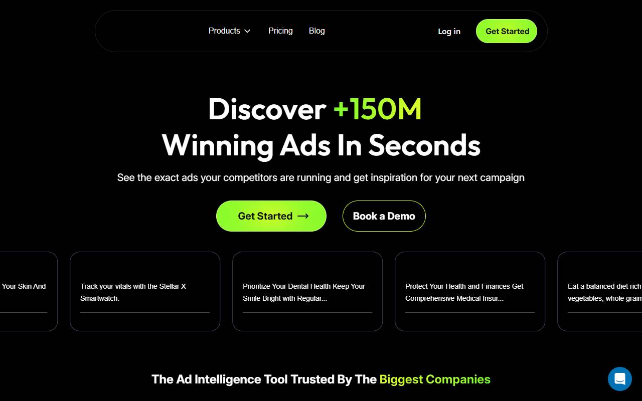 AdPlexity website screenshot