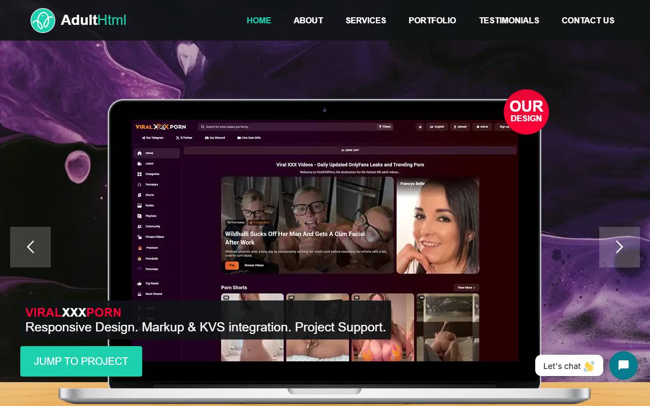Adult-HTML website screenshot