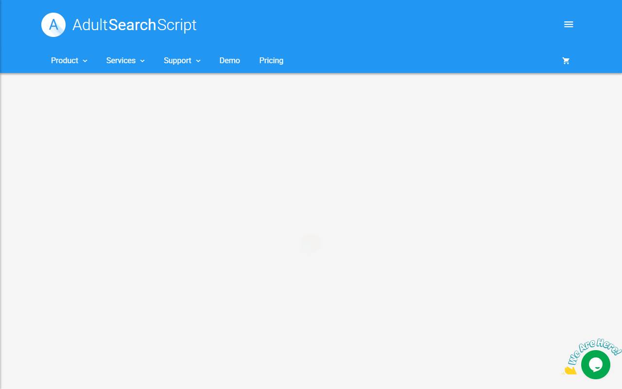 Adult Search Script website screenshot