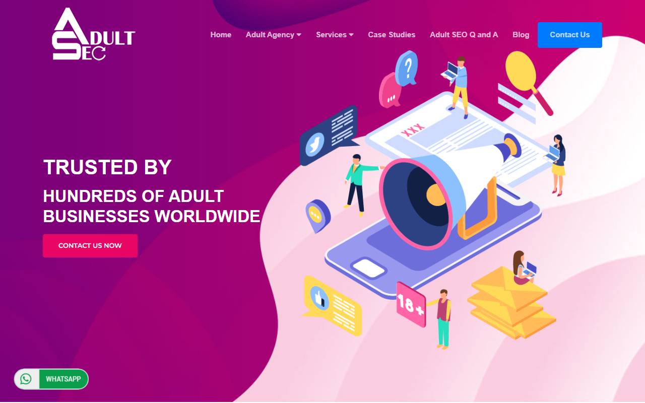 Adult-SEO.com website screenshot