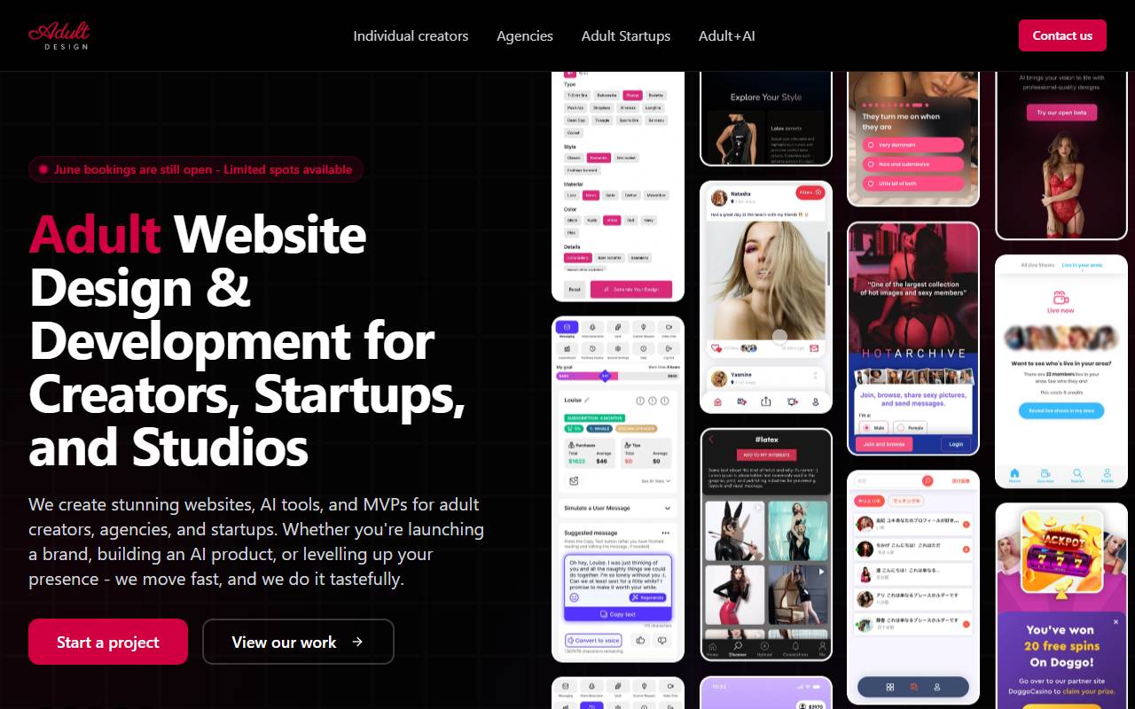 Adult.Design website screenshot