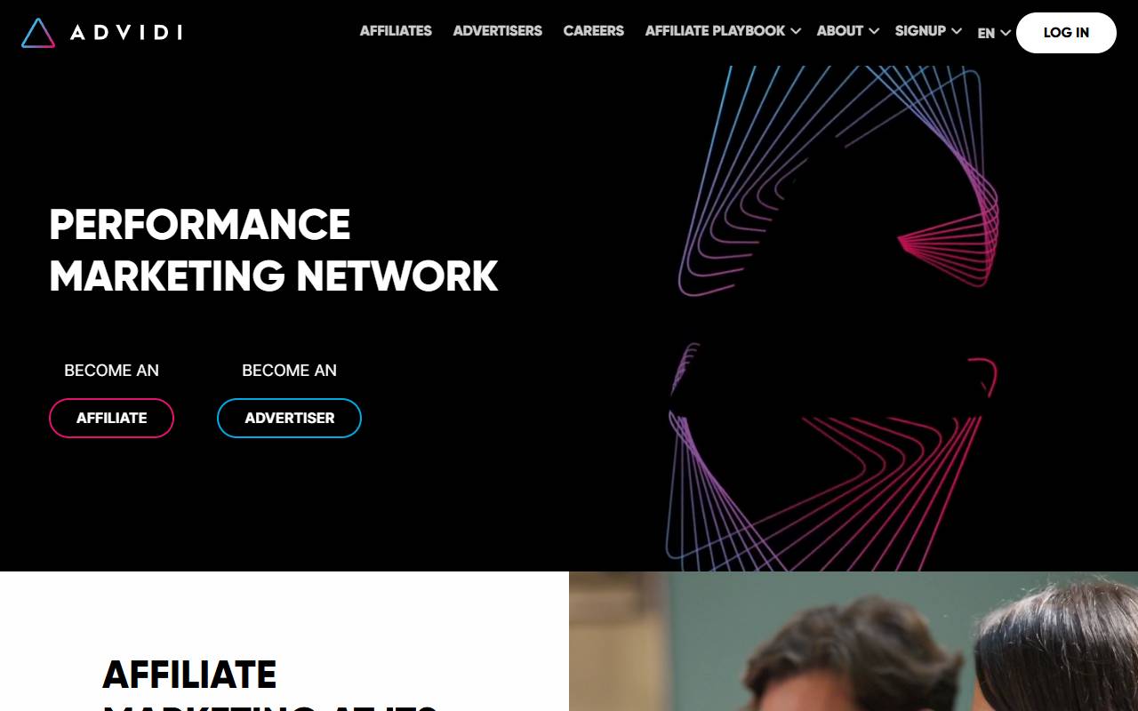 Advidi website screenshot