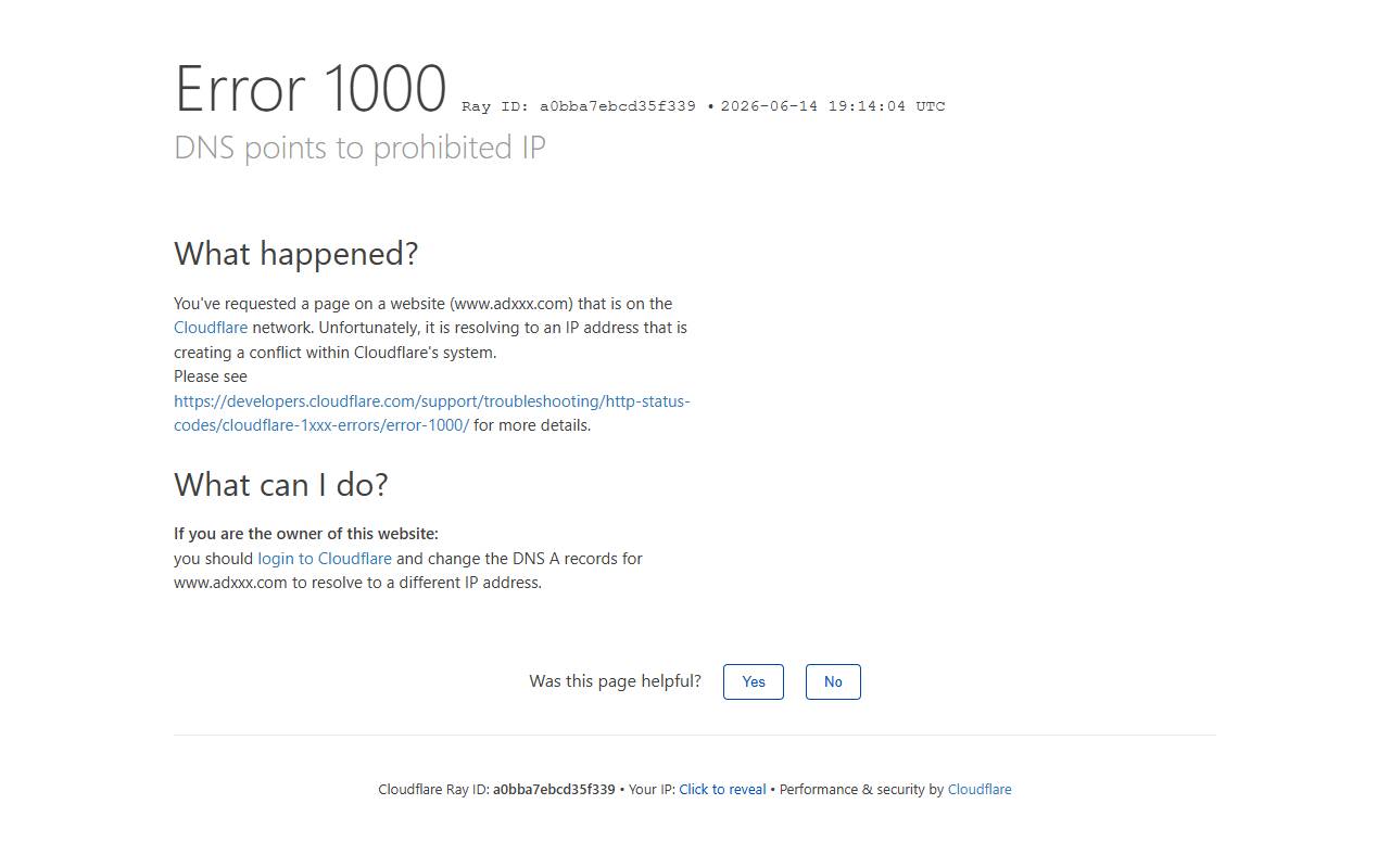 AdXXX website screenshot