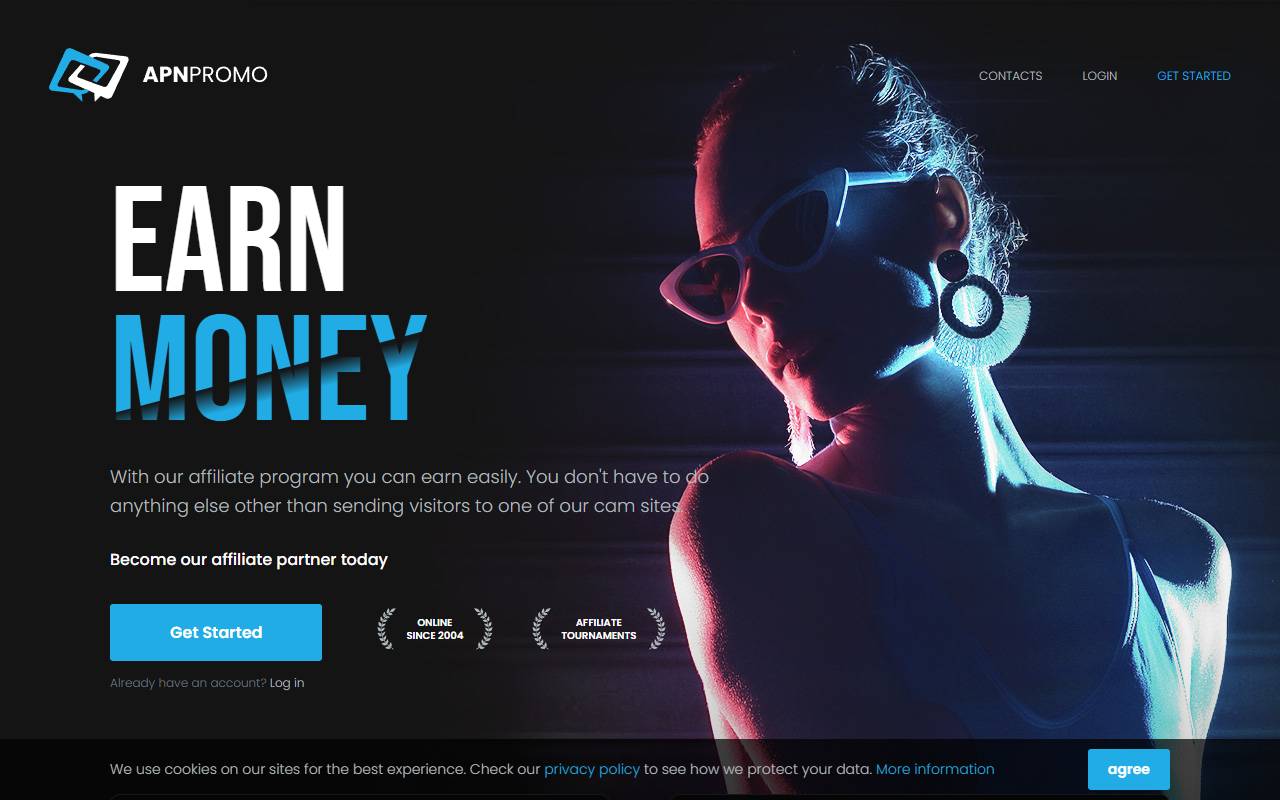 AffiliateCenter (APNPROMO) website screenshot