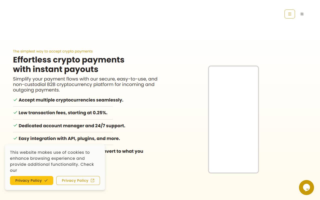 BlockBee website screenshot