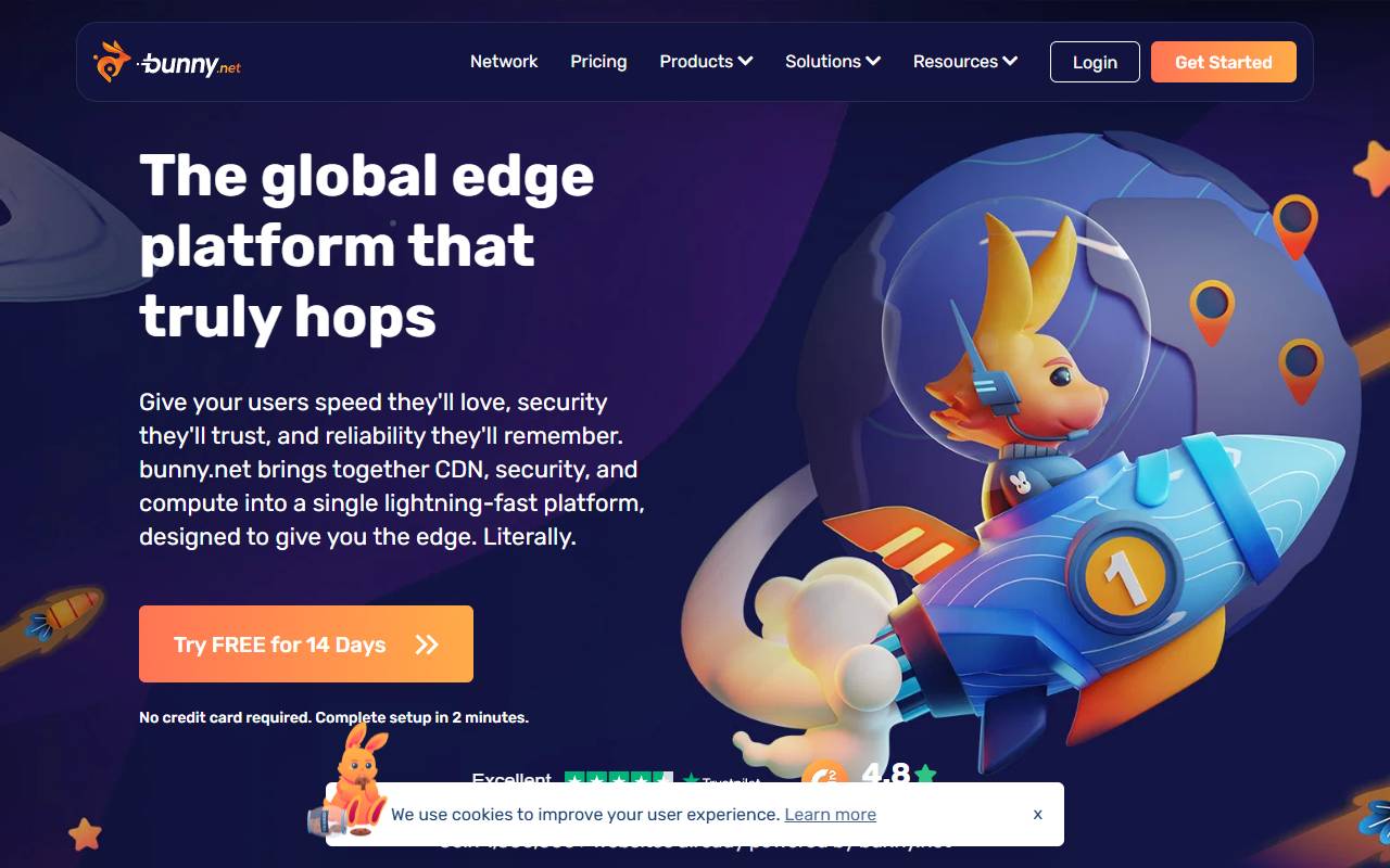 bunny.net website screenshot