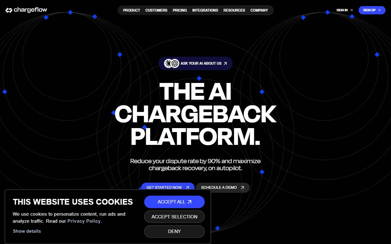 Chargeflow website screenshot