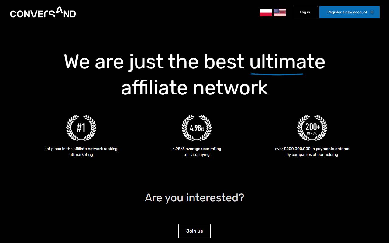 Conversand website screenshot