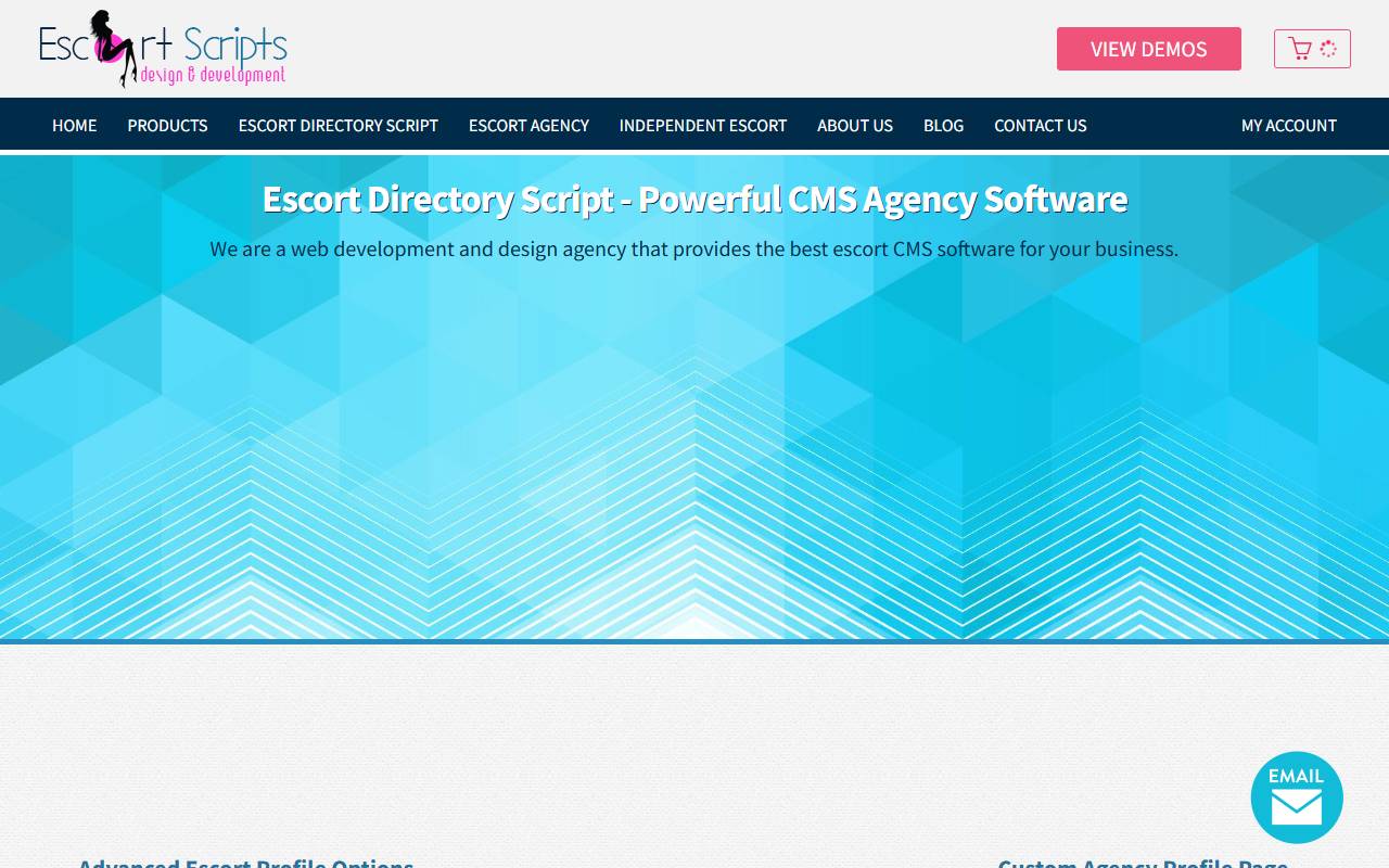 EscortScripts website screenshot