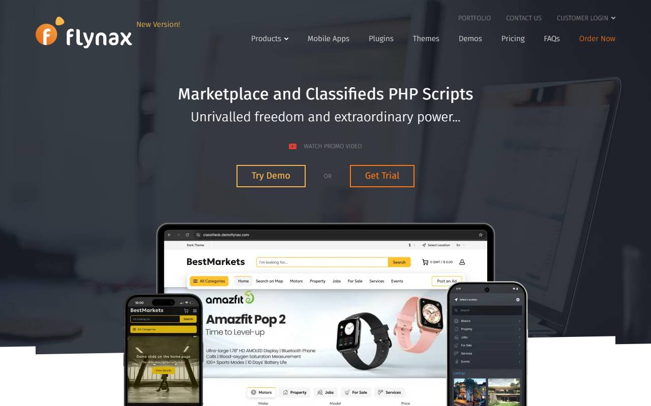 Flynax Escort Agency Script website screenshot