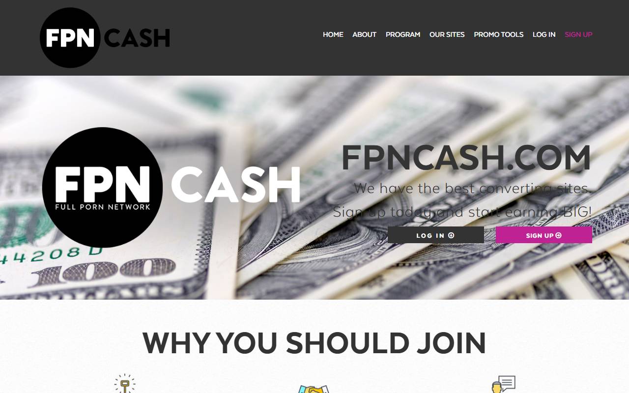 FPNcash website screenshot