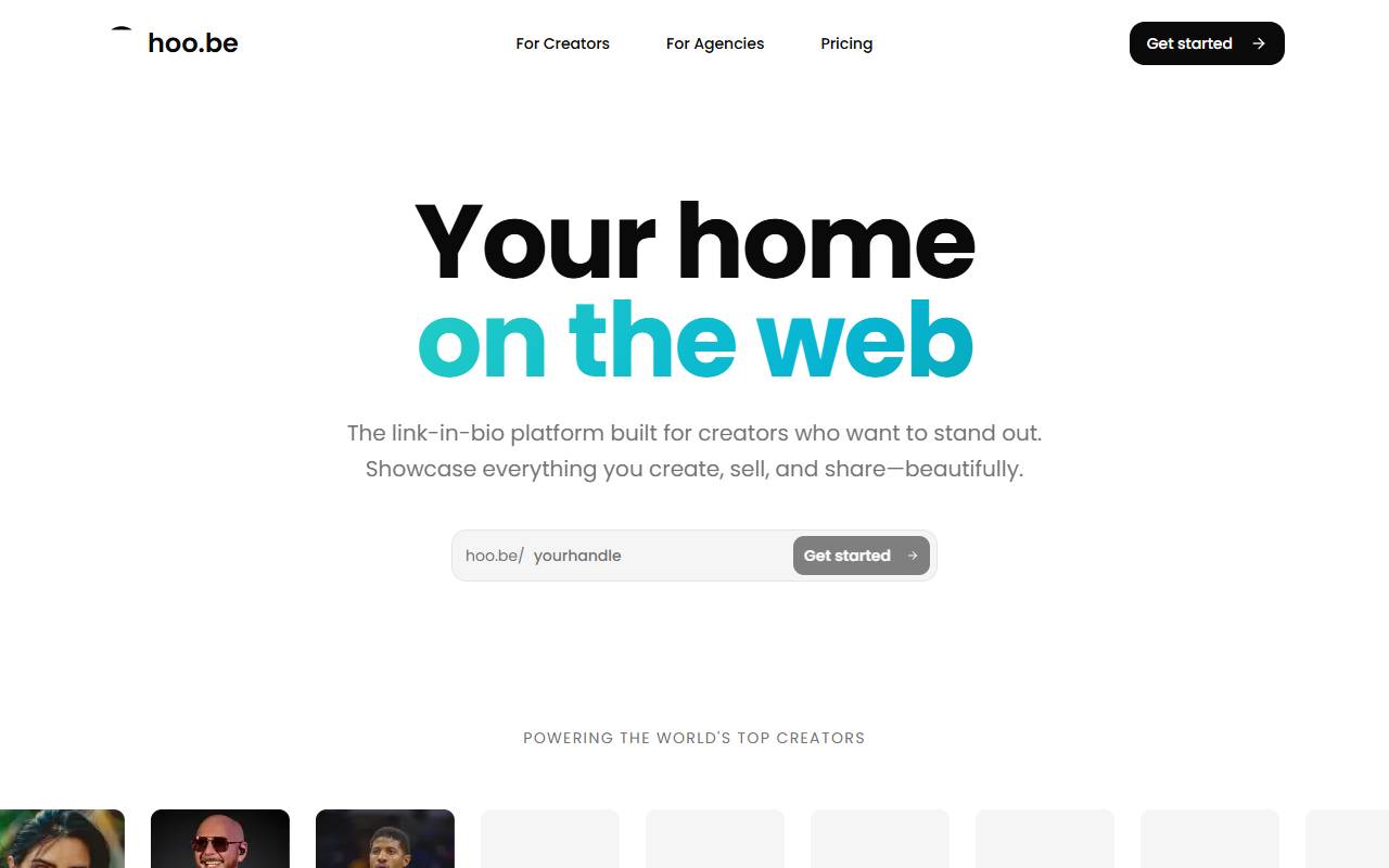 Hoo.be website screenshot