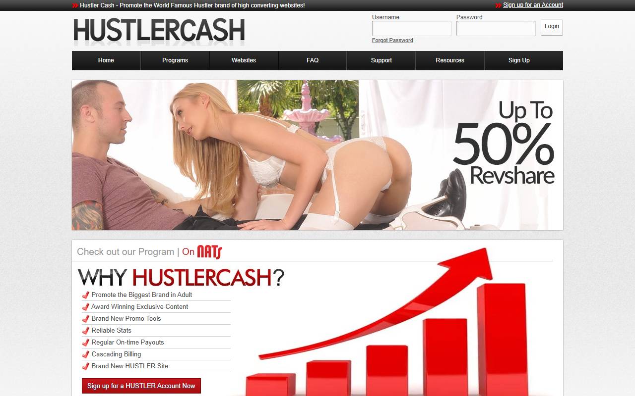HustlerCash website screenshot