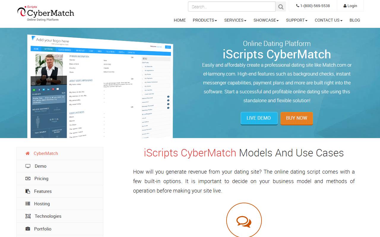 iScripts CyberMatch website screenshot