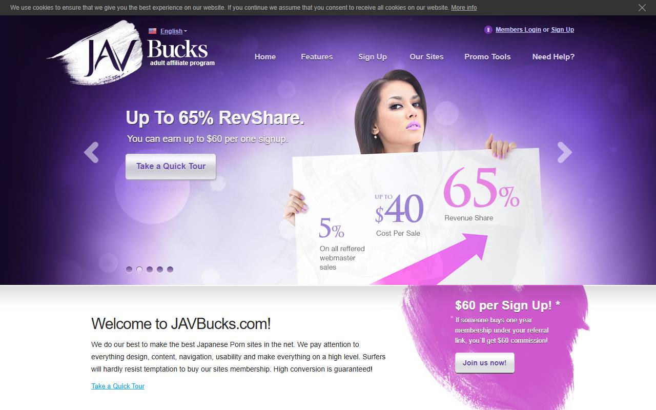 JavBucks website screenshot