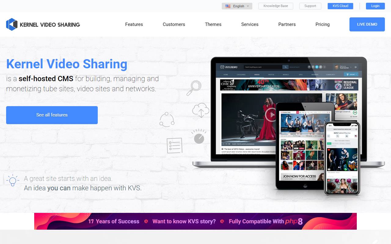 KVS website screenshot