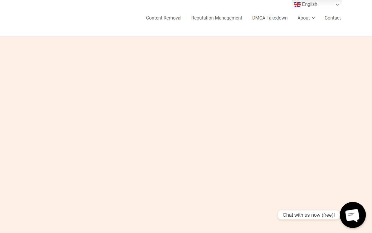 Leak Content Removal website screenshot