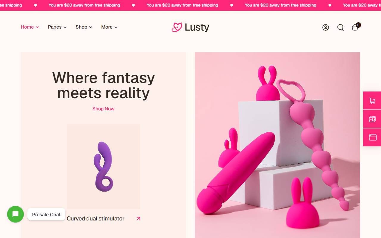 Lusty by AxiomThemes website screenshot