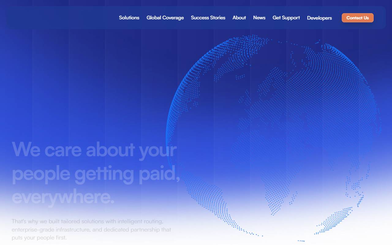 MassPay website screenshot