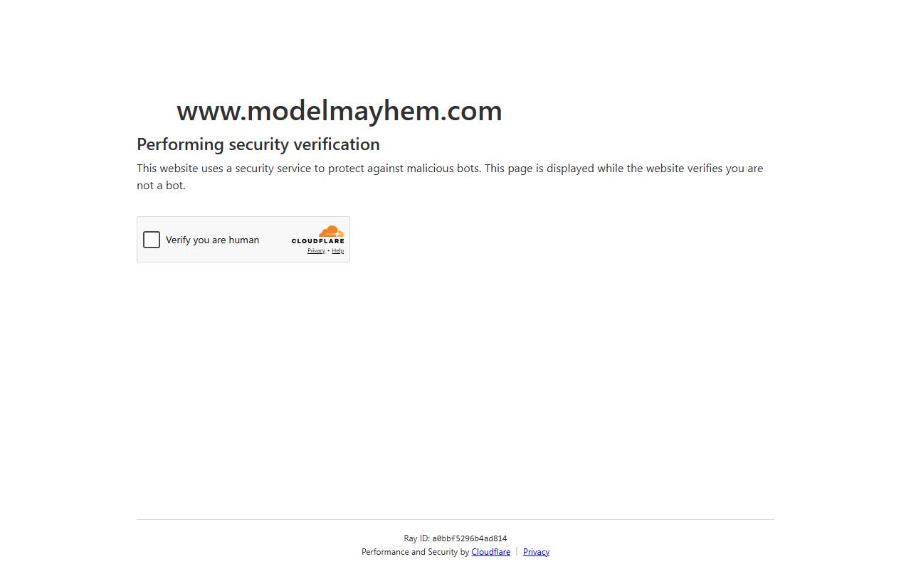 Model Mayhem website screenshot