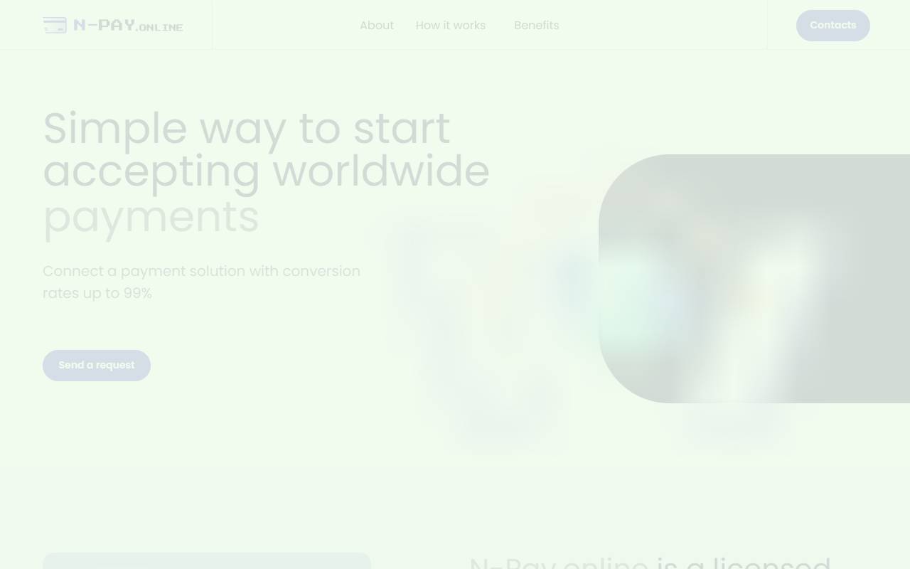 N-Pay website screenshot