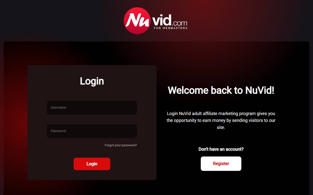 NuVid website screenshot