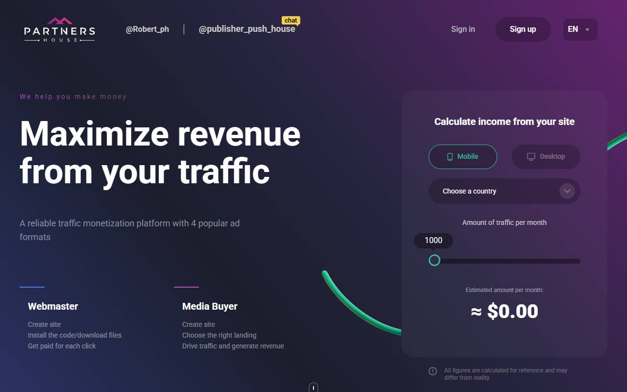 Partners.House website screenshot