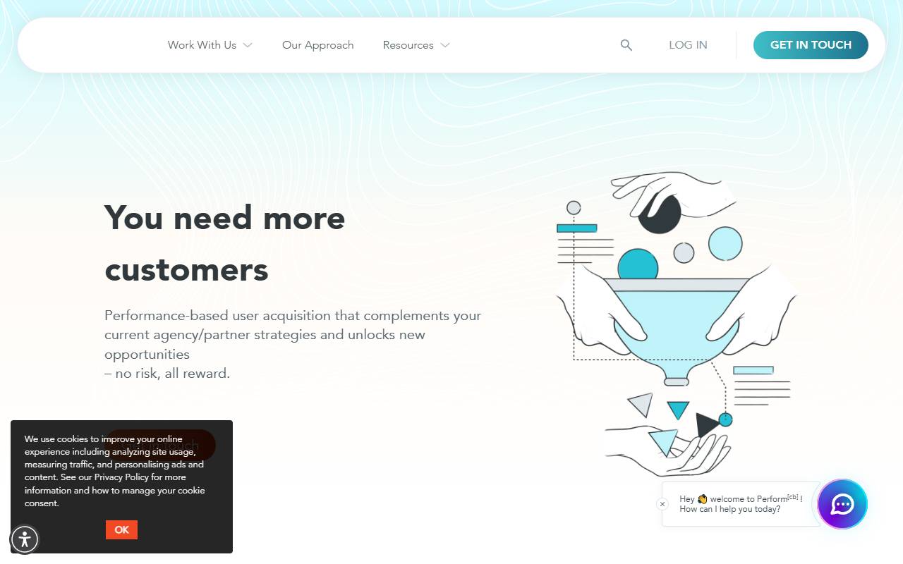 Perform[cb] website screenshot