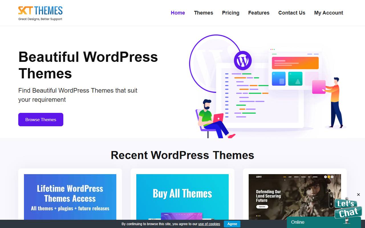 Pinnacle Themes - Adult Theme website screenshot