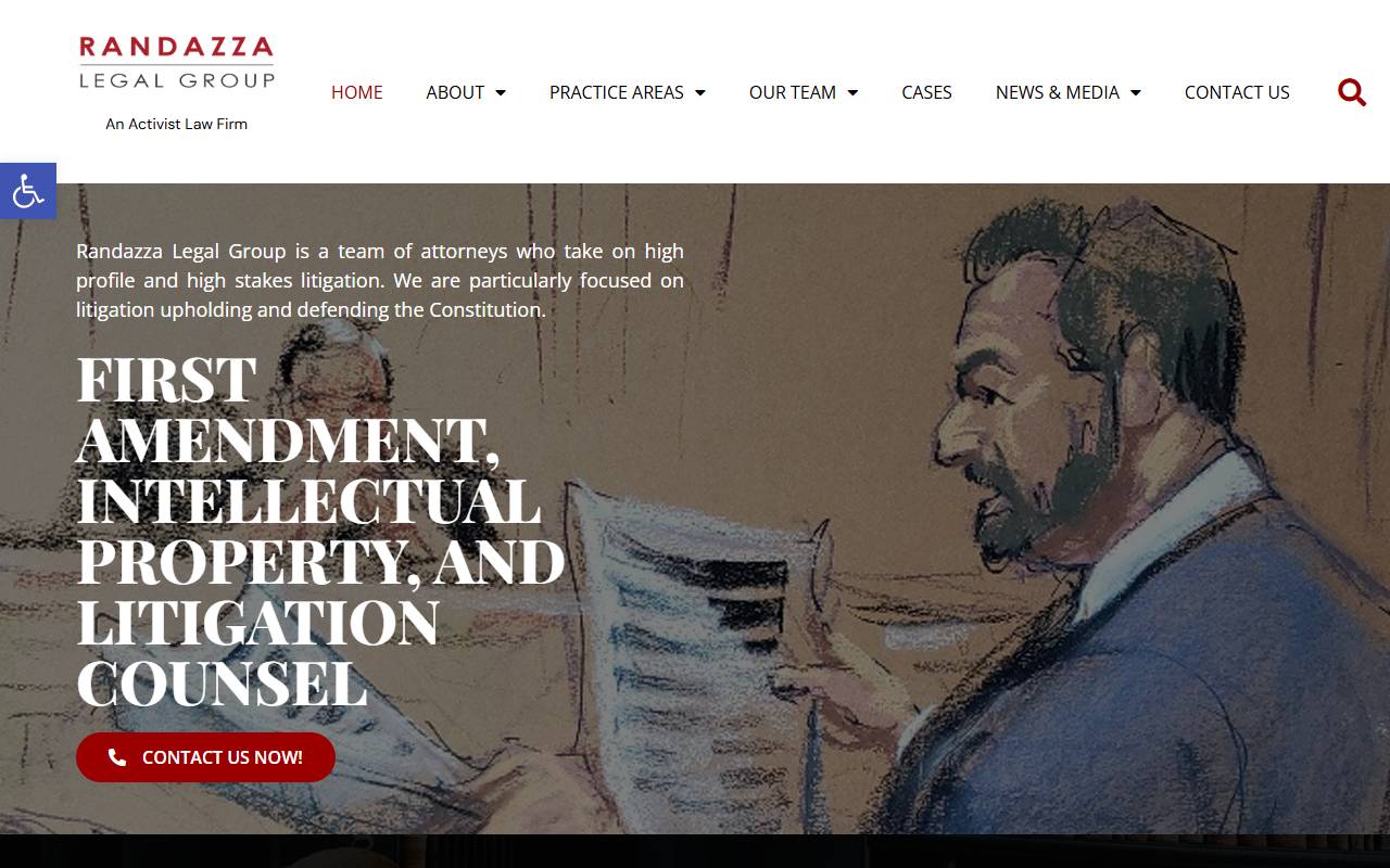Randazza Legal Group website screenshot