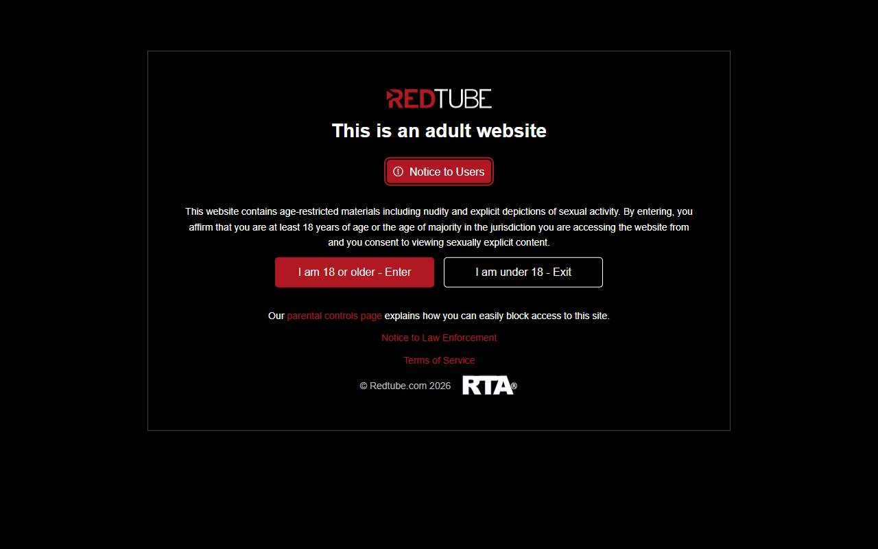 RedTube Content Partner Program website screenshot