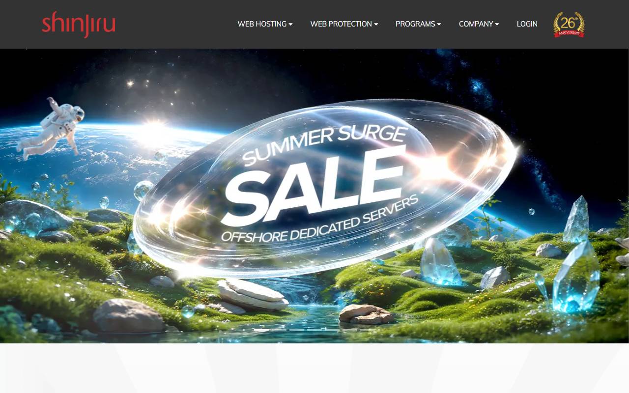 Shinjiru website screenshot