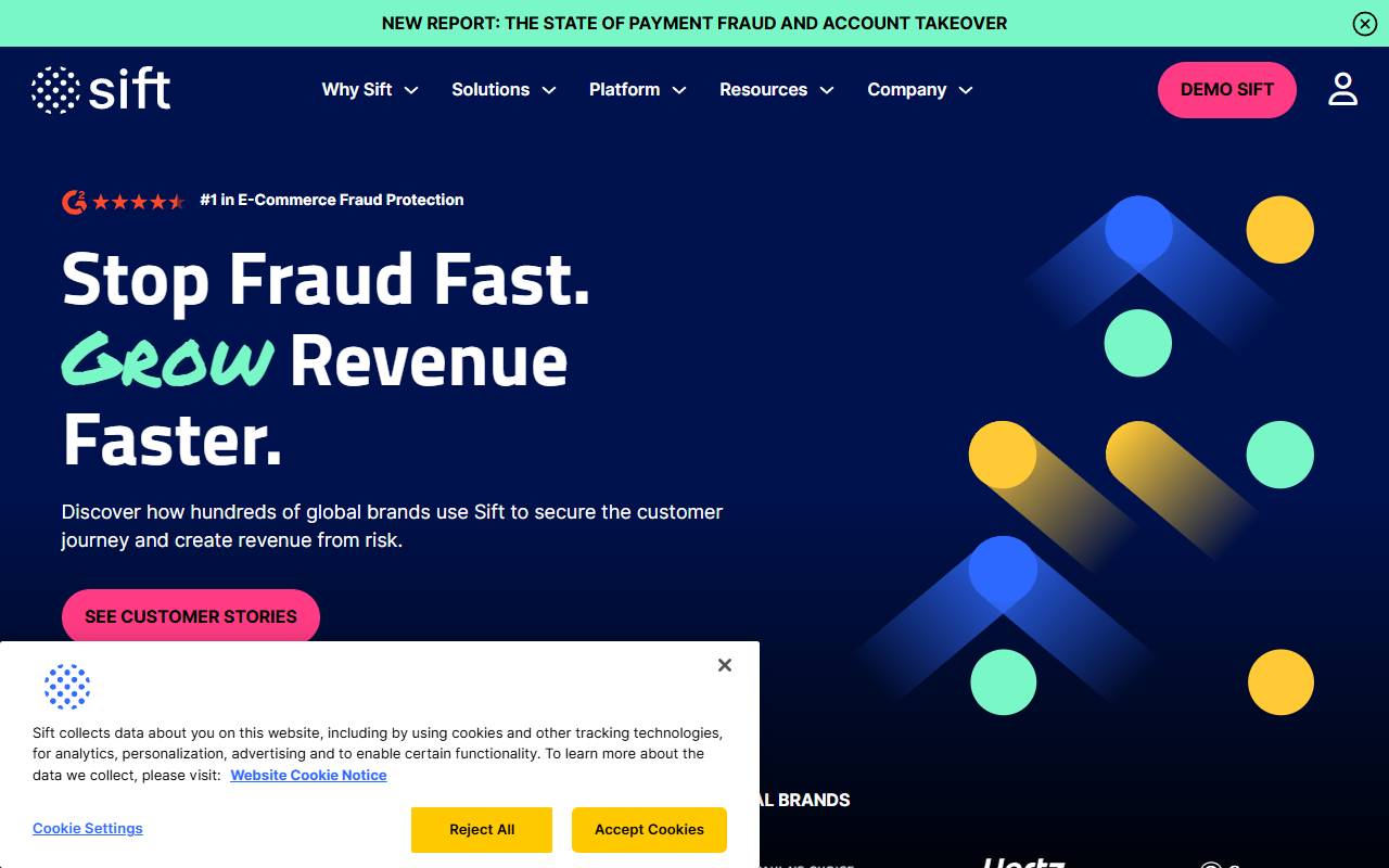 Sift website screenshot