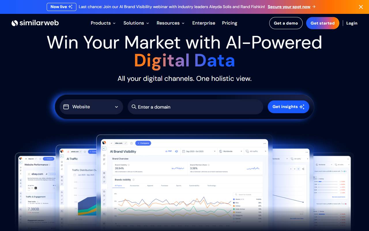 SimilarWeb website screenshot