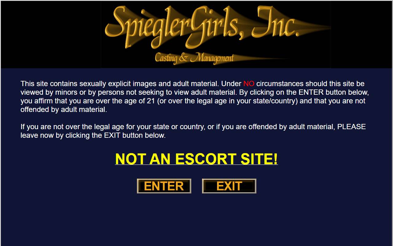 Spiegler Girls website screenshot