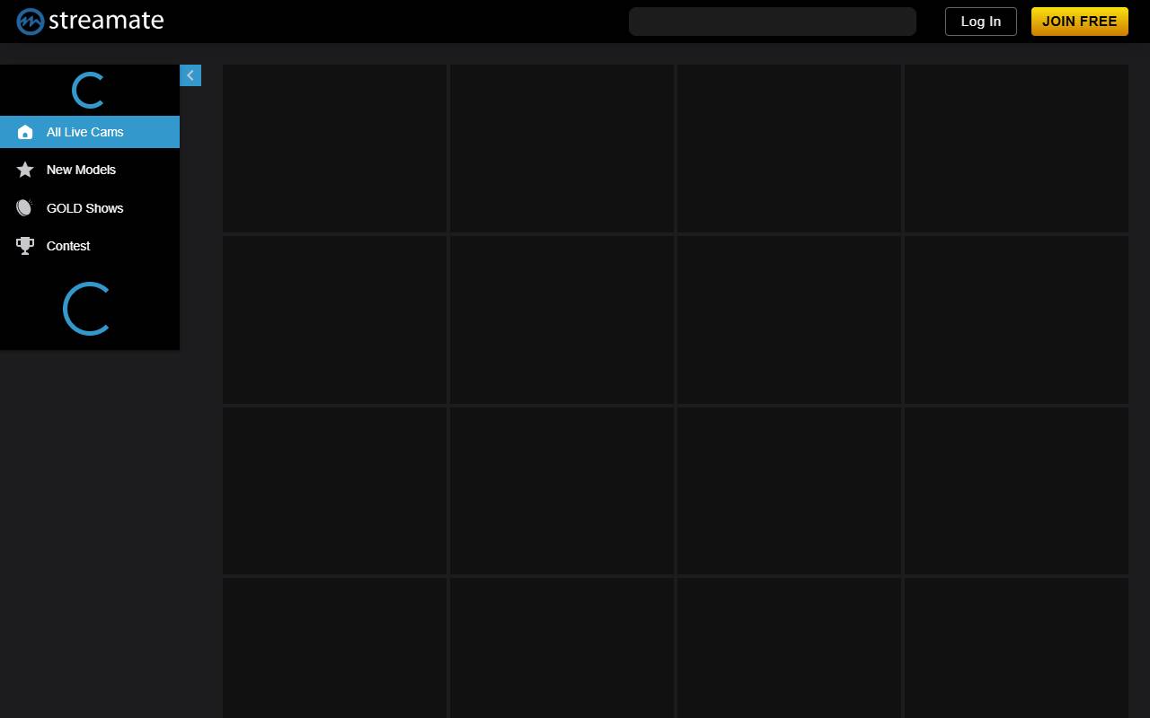 Streamate website screenshot