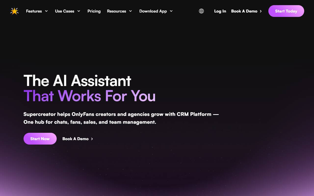 Supercreator website screenshot