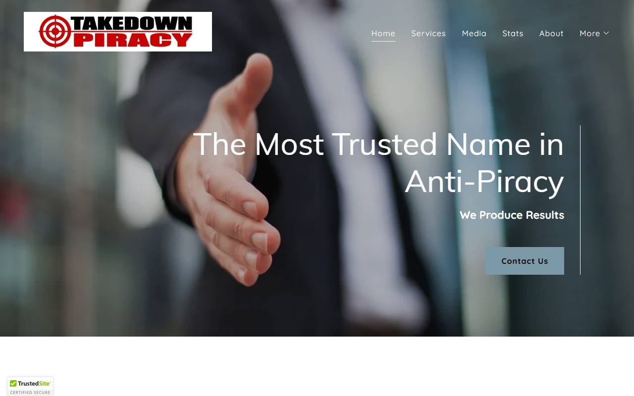 Takedown Piracy website screenshot