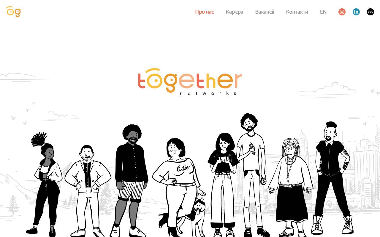 Together Networks Affiliates website screenshot