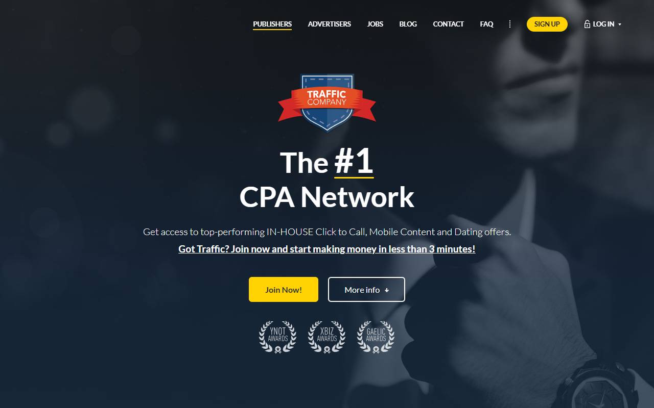 Traffic Company website screenshot