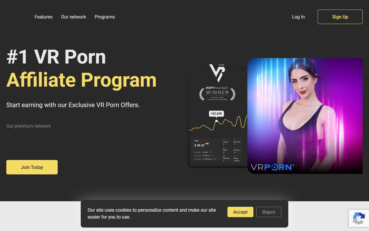 UnzipVR website screenshot