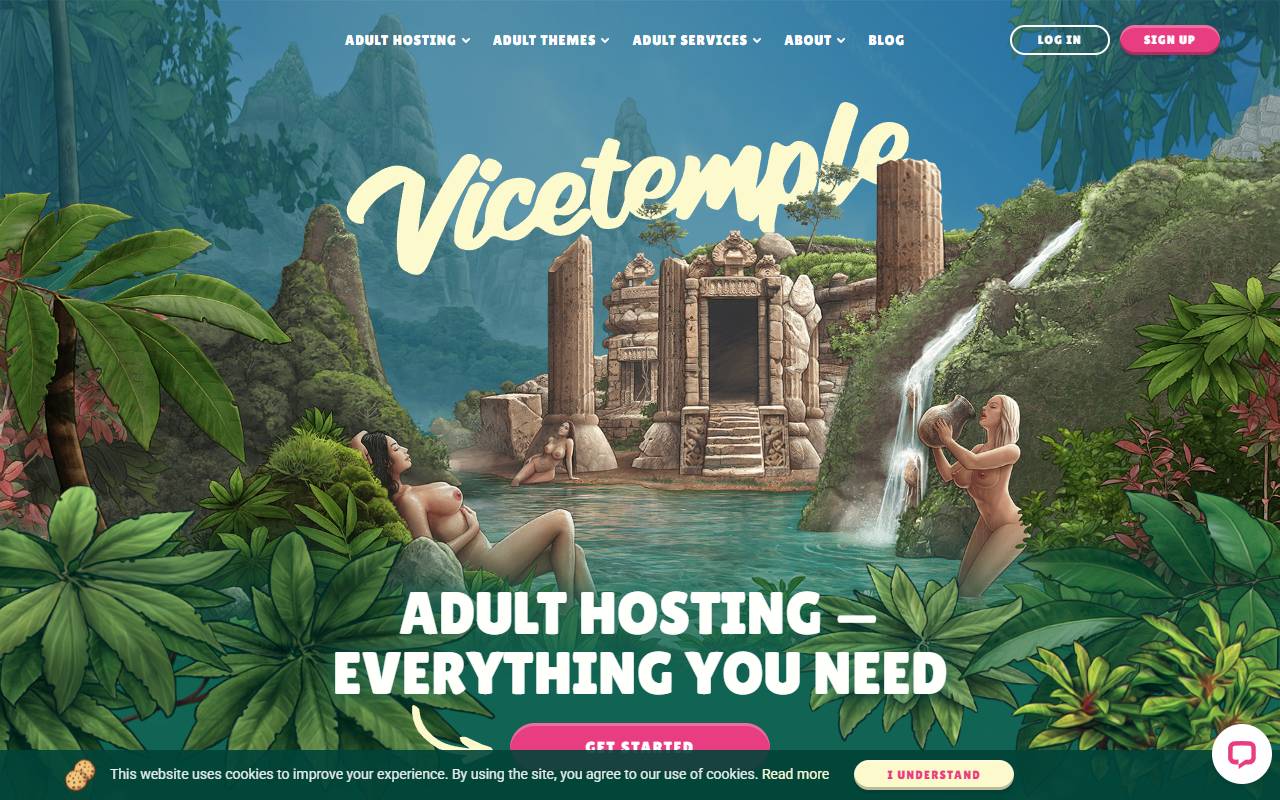 Vicetemple website screenshot