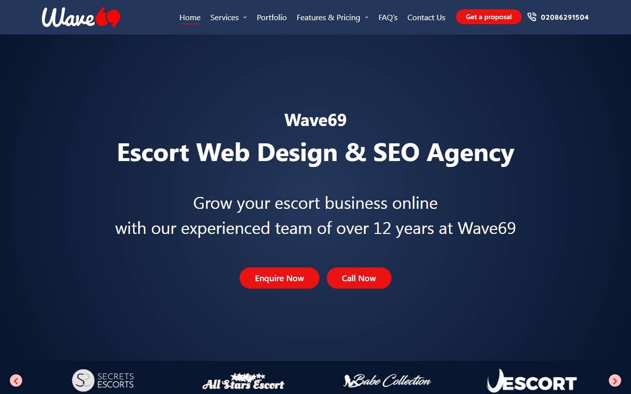 Wave69 website screenshot