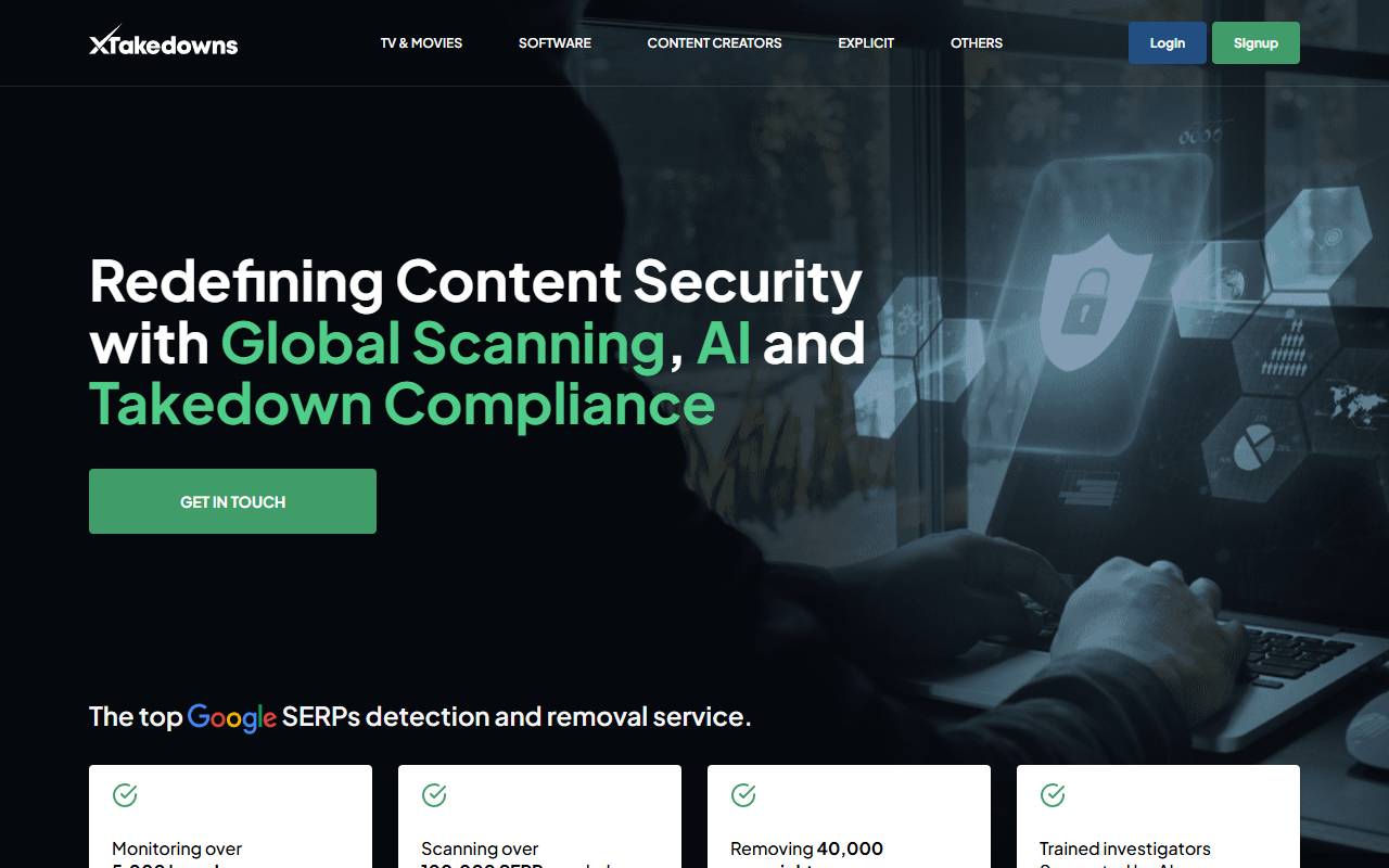 XTakedowns website screenshot